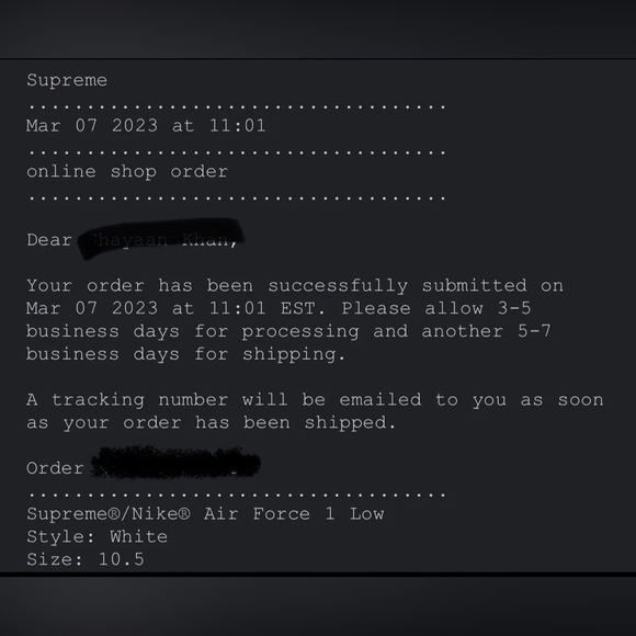 Supreme x Nike Air Force 1 - Size 10.5 - Picture 2 of 2